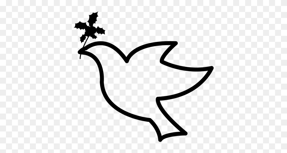 Flying Dove Icon, Leaf, Plant, Symbol, Bow Free Png Download