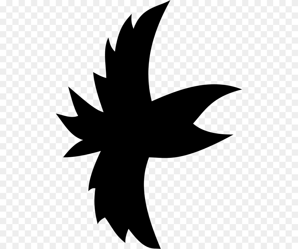 Flying Down Free Crow By Rones Clip Art, Gray Png