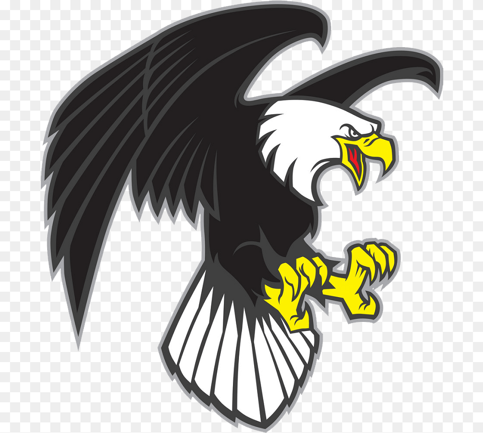 Flying Eagle Clipart 1 Cartoon Angry Eagle, Animal, Bird, Person Free Png Download