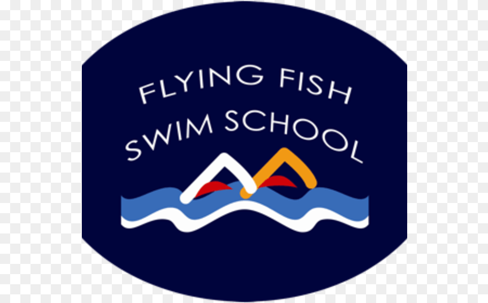 Flying Fish Swimming School Label, Logo Free Transparent Png