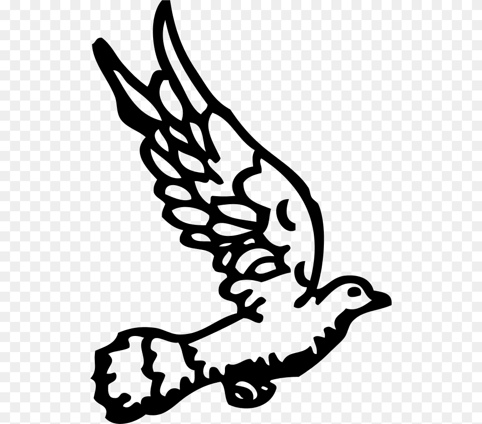 Flying Hawk Clipart, Gray Free Transparent Png