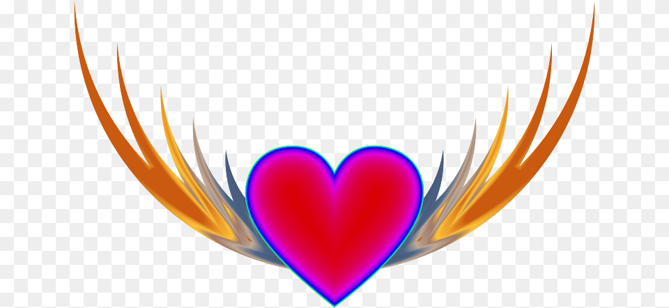 Flying Heart Clip Art, Logo, Pattern, Symbol Free Transparent Png