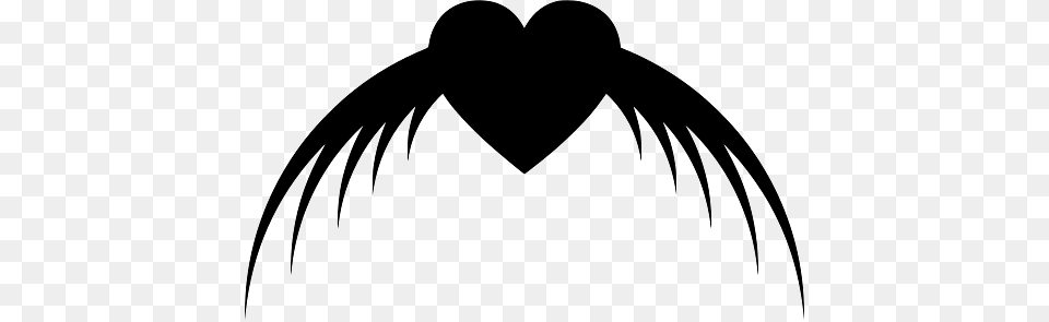 Flying Heart Wings Downwards, Logo, Person Free Transparent Png