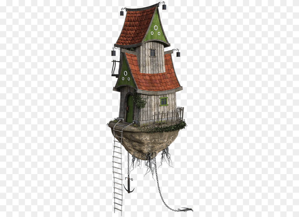 Flying House, Architecture, Rural, Outdoors, Nature Free Transparent Png