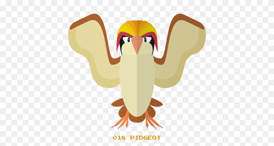 Flying Kanto Pidgeot Pokemon Icon, Person, Animal Png Image