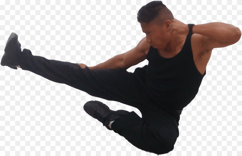 Flying Kick Kung Fu Kick, Adult, Male, Man, Person Free Transparent Png