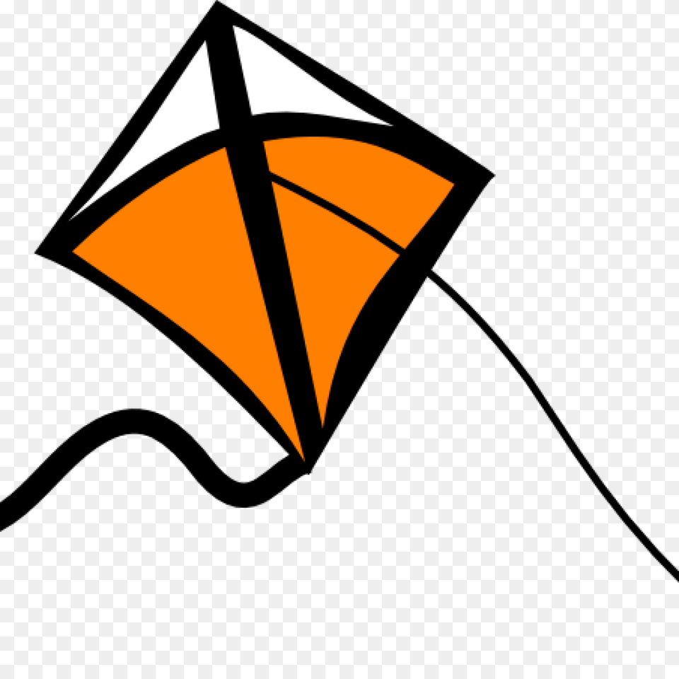 Flying Kite Clipart Black And White Kite Clipart, Toy Free Png