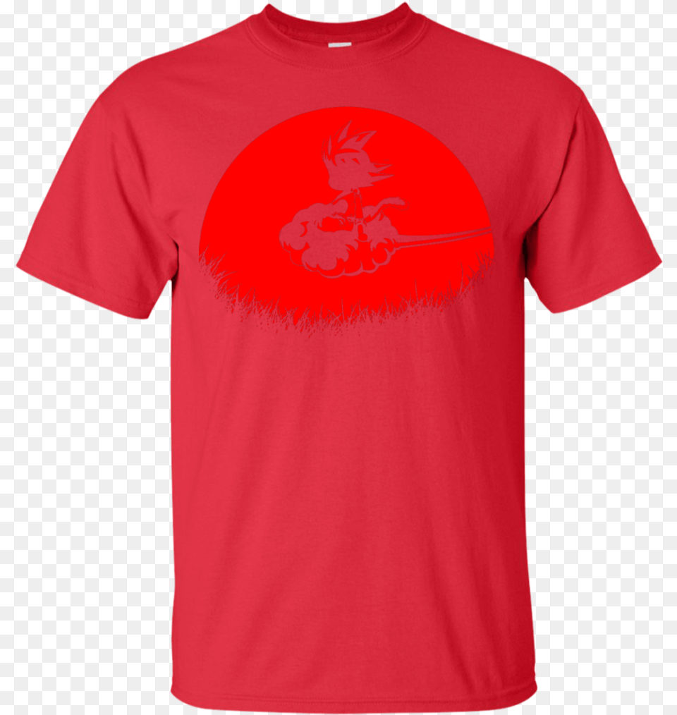 Flying Nimbus Red Gildan Tshirt, Clothing, T-shirt, Shirt Free Png