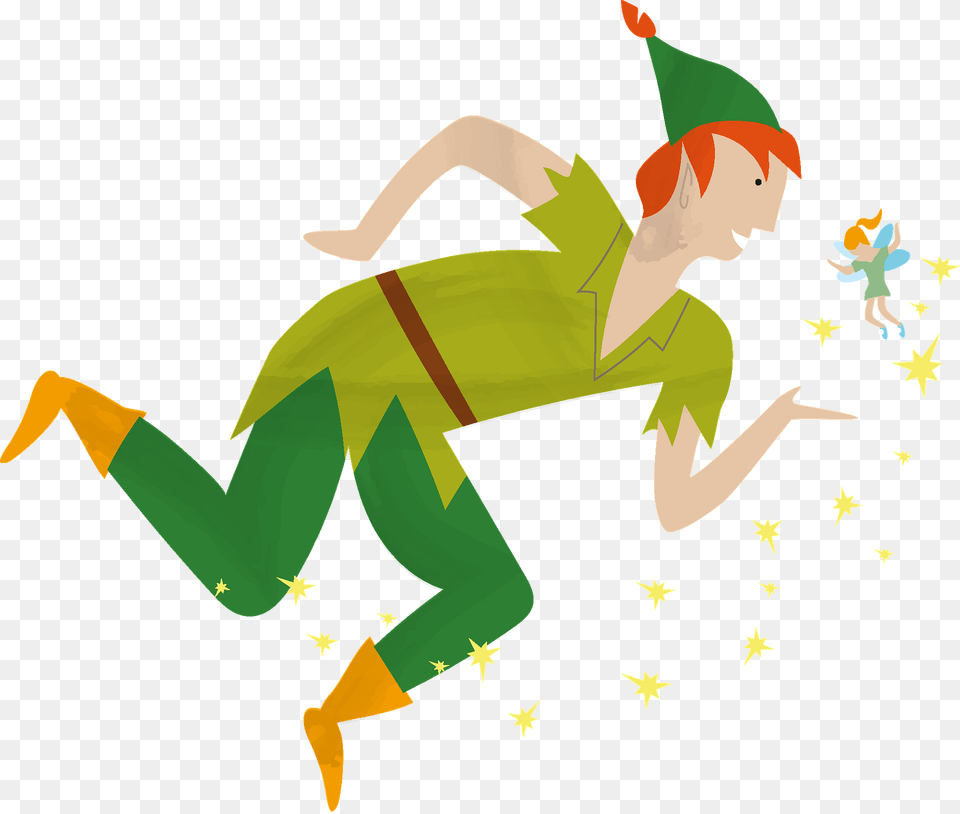 Flying Peter Pan Clipart, Elf, Art, Animal, Fish Free Transparent Png