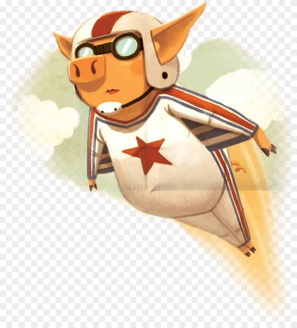 Flying Pig Poster, Baby, Person, People, Face Free Transparent Png