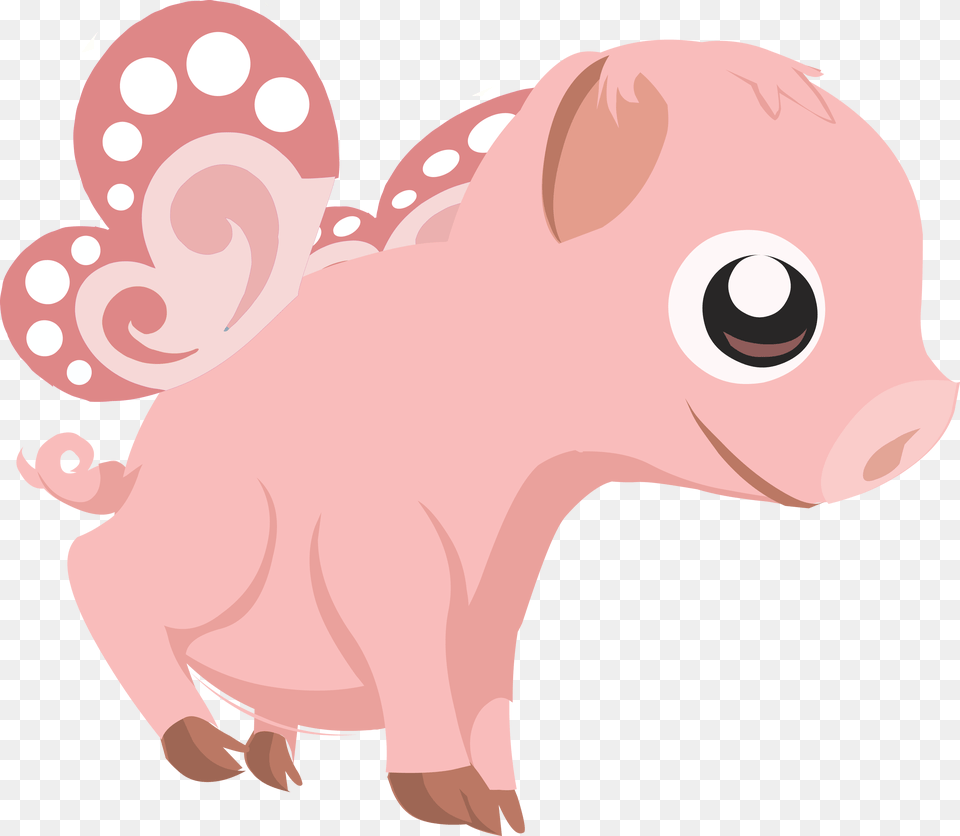 Flying Piglet, Baby, Person, Animal, Mammal Free Png