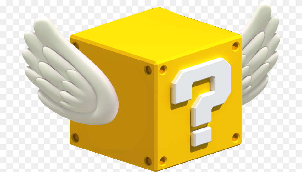 Flying Question Block Mystery Block Super Mario, Clothing, Glove, Mailbox, Light Png Image
