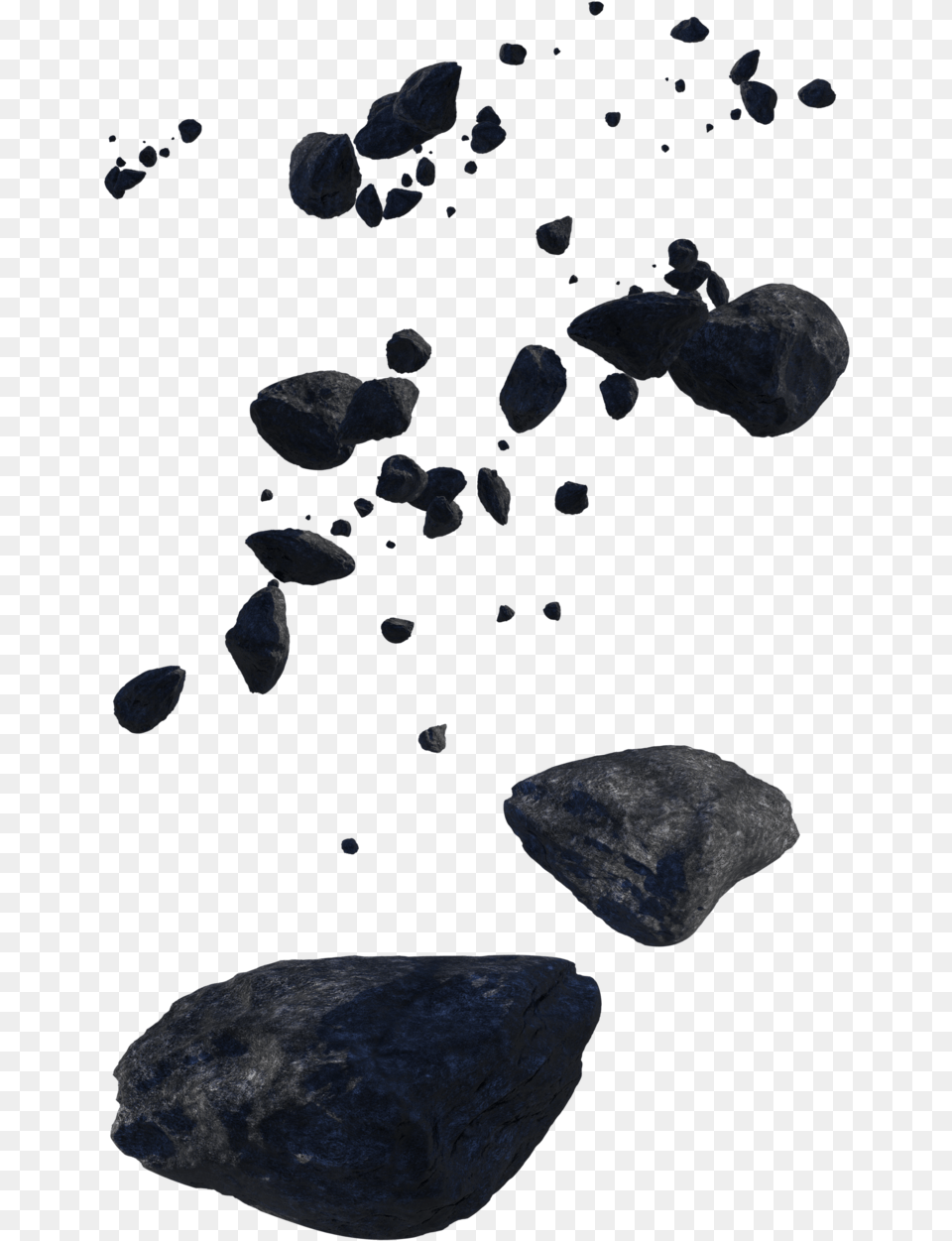 Flying Rocks Asteroids, Rock Free Png Download