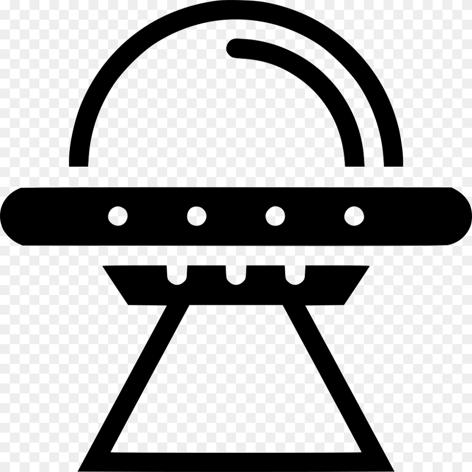 Flying Saucer Icon, Stencil Free Png