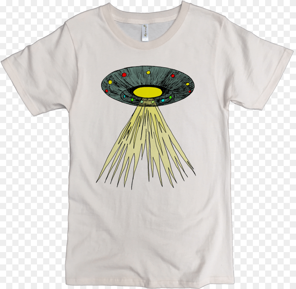 Flying Saucer Printed On Men39s Classic Crew, Clothing, T-shirt, Shirt Png