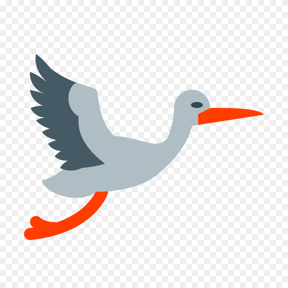 Flying Stork Icon, Animal, Beak, Bird, Waterfowl Png