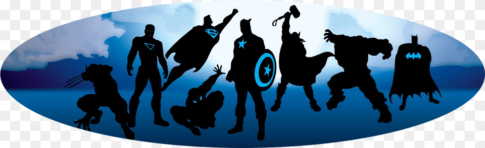 Flying Superhero Silhouette Hulk Batman Captain America Superman, Adult, Male, Man, People Free Transparent Png