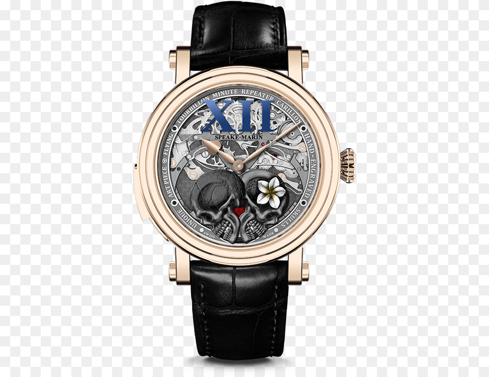Flying Tourbillon Minute Repeater Carillon Speake Marin Crazy Skulls, Arm, Body Part, Person, Wristwatch Free Png Download