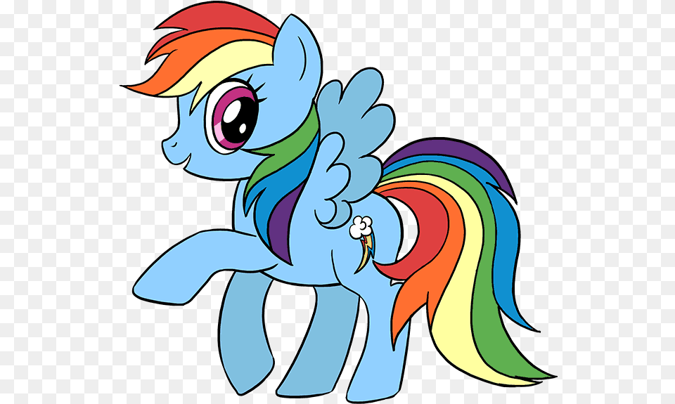 Flying Unicorn Clipart Draw My Little Pony Rainbow Dash, Art, Graphics, Book, Comics Free Png