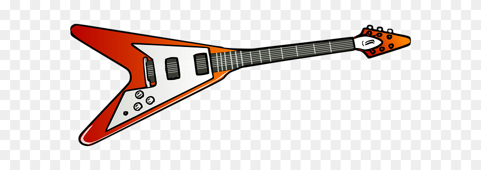 Flying V Electric Guitar, Guitar, Musical Instrument, Blade Free Png