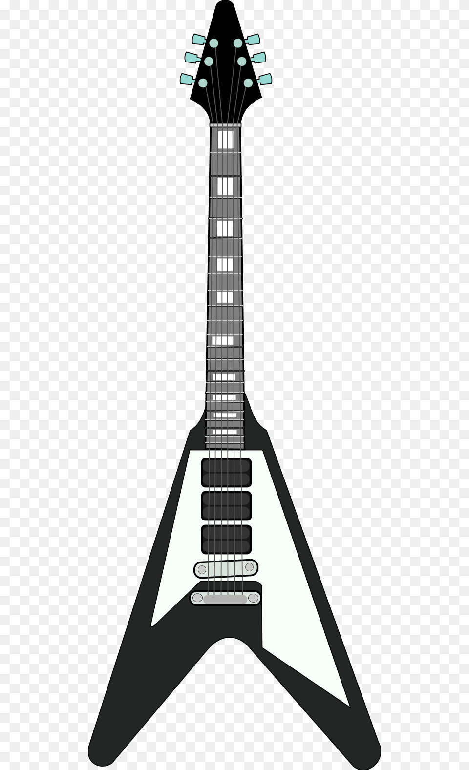 Flying V Guitar Vector, Musical Instrument, Electric Guitar Free Png