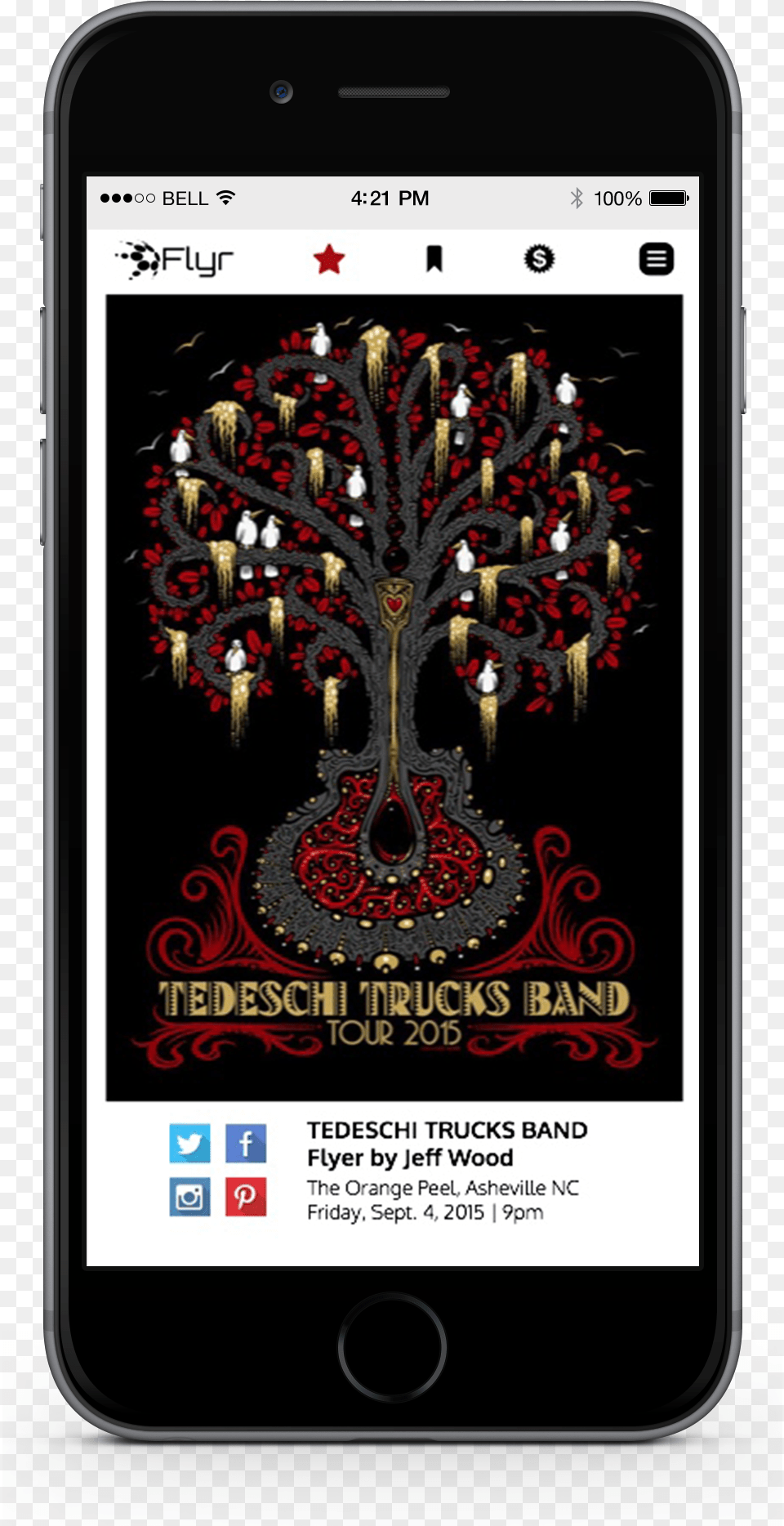 Flyr Favorite Tedeschi Trucks 2014 Tour Poster, Electronics, Mobile Phone, Phone Png