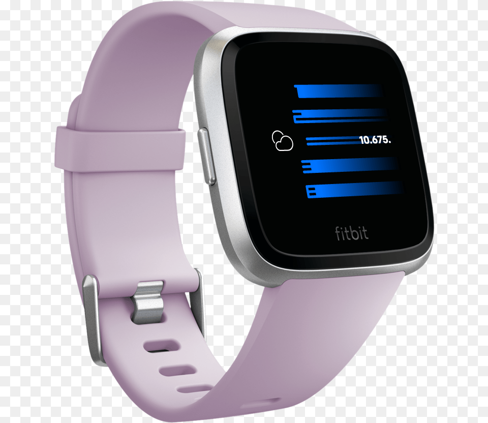 Flyttmm Fitbit Versa Lite Lilac, Wristwatch, Arm, Body Part, Person Free Png Download