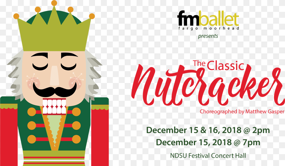 Fm Ballet Presents The Classic Nutcracker, Advertisement, Baby, Person, Poster Free Png