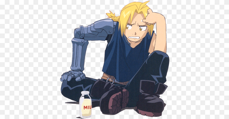 Fma And Edward Elric Image Edward Elric Full Body, Book, Comics, Publication, Adult Free Png Download