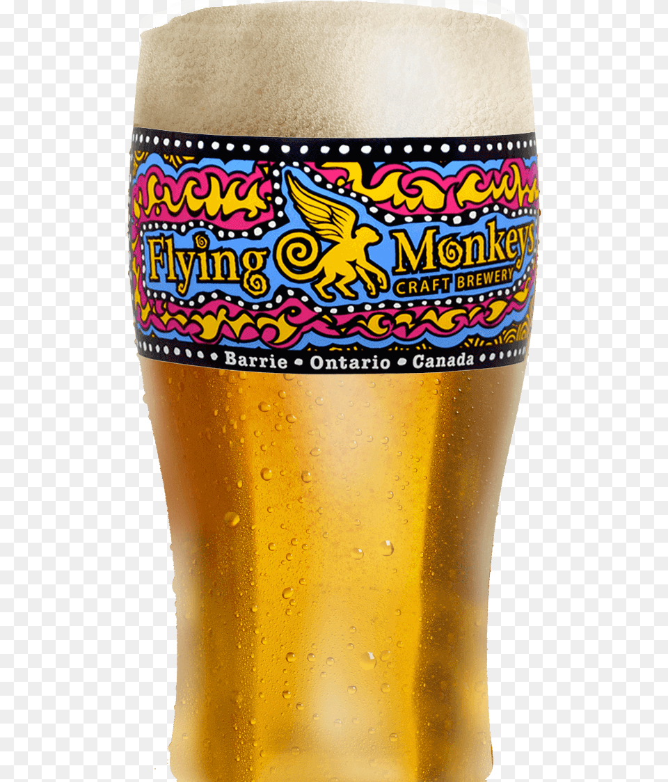 Fmbeerglass Nofill Flying Monkey Beer Glass, Alcohol, Beer Glass, Beverage, Lager Png