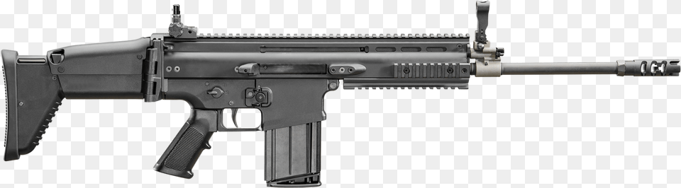 Fn Scar 16 Black, Firearm, Gun, Rifle, Weapon Png Image