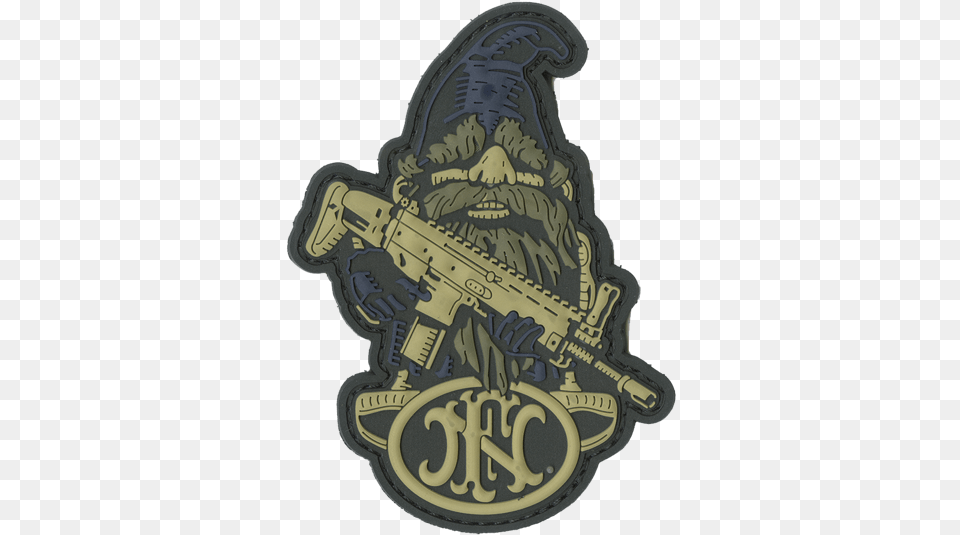 Fn Scar Gnome Patch Fn Gnome, Badge, Logo, Symbol, Ammunition Free Png