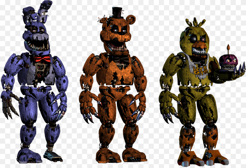 Fnaf 1 Nightmare Animatronics, Adult, Male, Man, Person Free Png