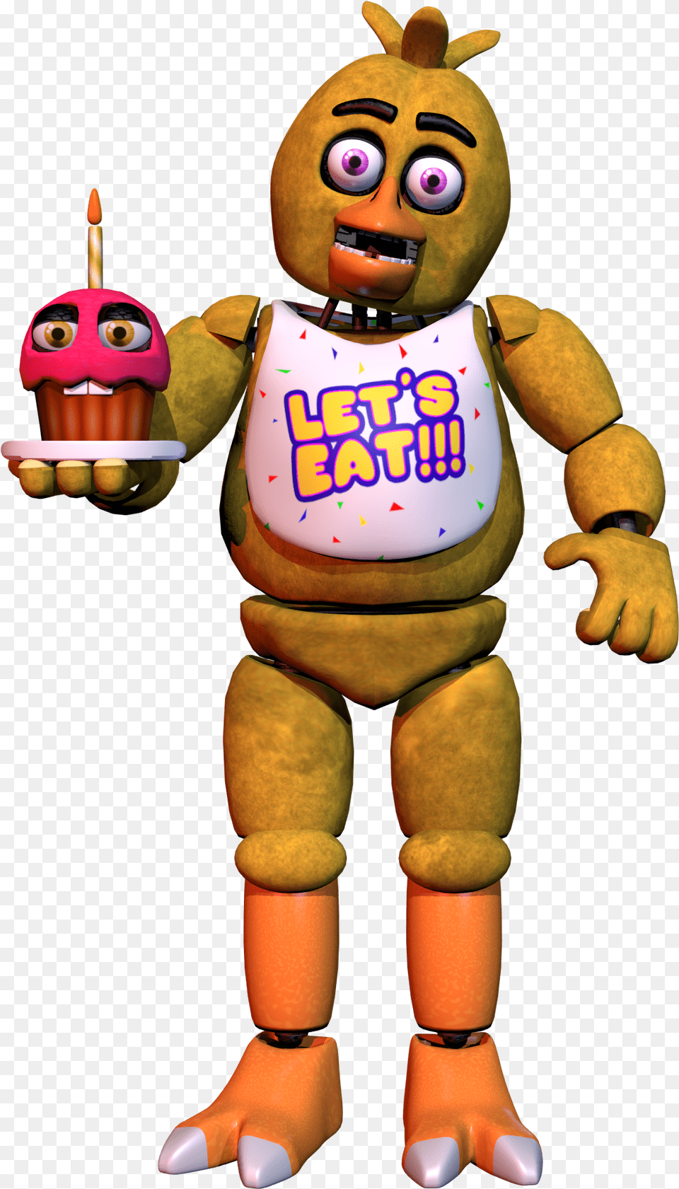 Fnaf 1 Sfm Chica, Toy, Birthday Cake, Cake, Cream Free Png Download