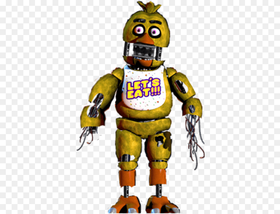 Fnaf 1 Withered Chica, Baby, Person, Robot Free Png