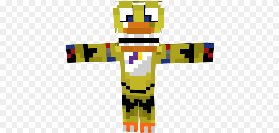 Fnaf 2 Old Chica Minecraft, Cross, Symbol Png Image