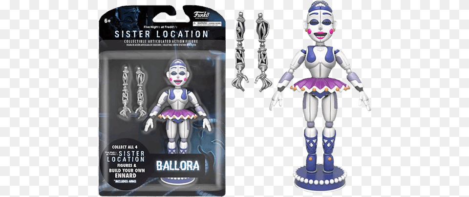 Fnaf Action Figures Ballora, Baby, Person, Robot Png Image