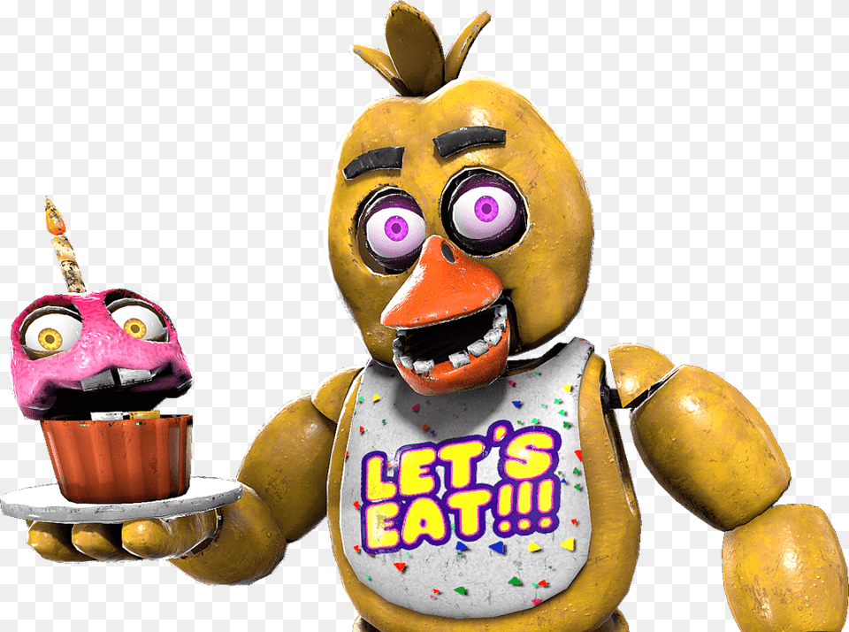 Fnaf Ar Special Delivery Chica, Toy, Birthday Cake, Cake, Cream Png