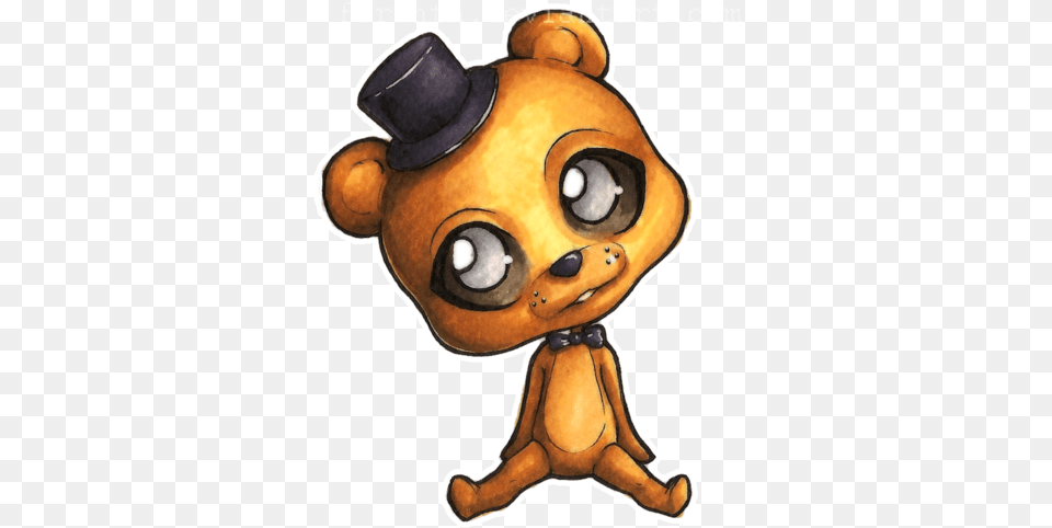 Fnaf Chibis 9 Golden Freddy By Forunth On Fnaf Fnaf Golden Freddy Chibi, Animal, Bear, Mammal, Wildlife Png Image