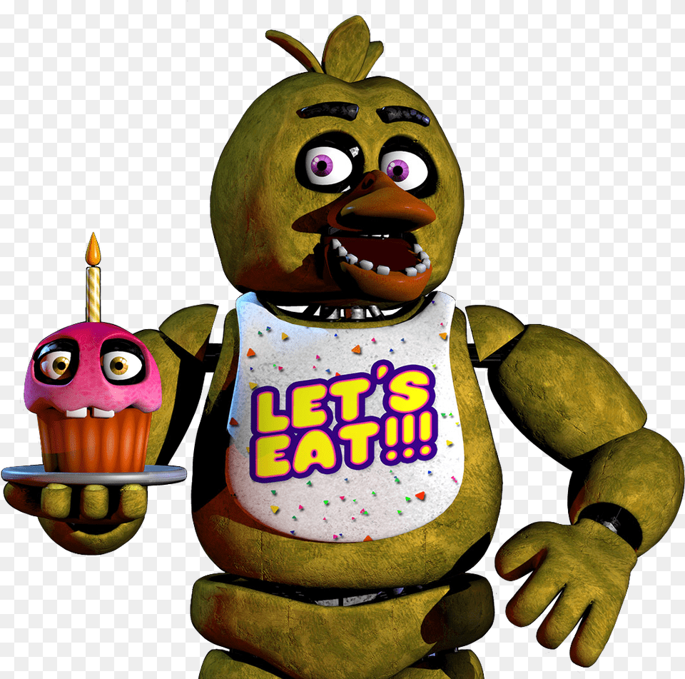 Fnaf Chica, Toy, Birthday Cake, Cake, Cream Free Transparent Png