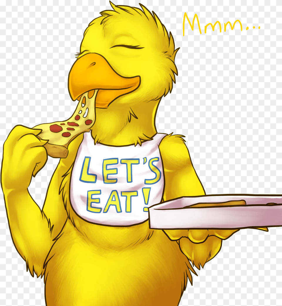 Fnaf Chica Eating Pizza, Animal, Beak, Bird, Baby Free Transparent Png