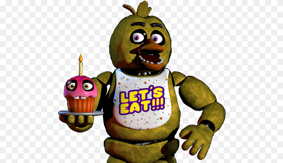 Fnaf Chica Trends 16 Month 2017 Five Nights At Freddy39s Wall Calendar, Toy, Birthday Cake, Cake, Cream Free Png Download