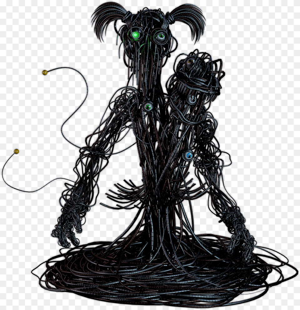 Fnaf Crowded Ennard, Art, Chandelier, Lamp, Alien Free Png Download