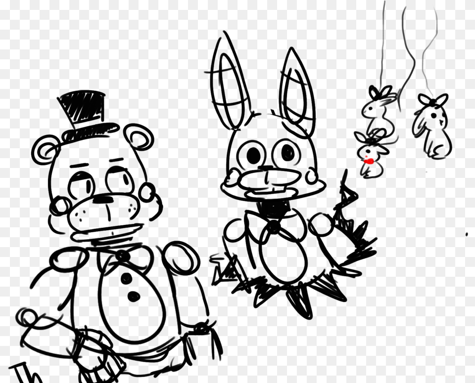 Fnaf Doodledrawing Toy Bonnieno By Teetheyhatty Cartoon Png