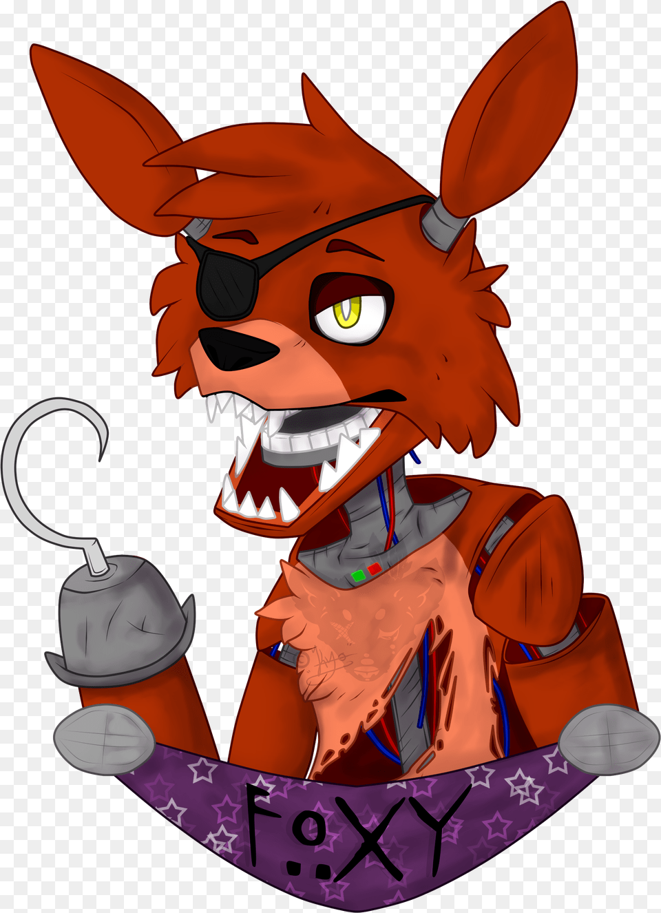 Fnaf Drawing Foxy Fnaf Foxy Drawing Digital, Book, Comics, Publication, Electronics Free Png Download