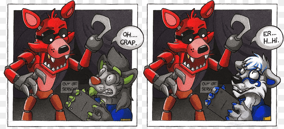 Fnaf Foxy As A Wolf, Publication, Book, Comics, Baby Png