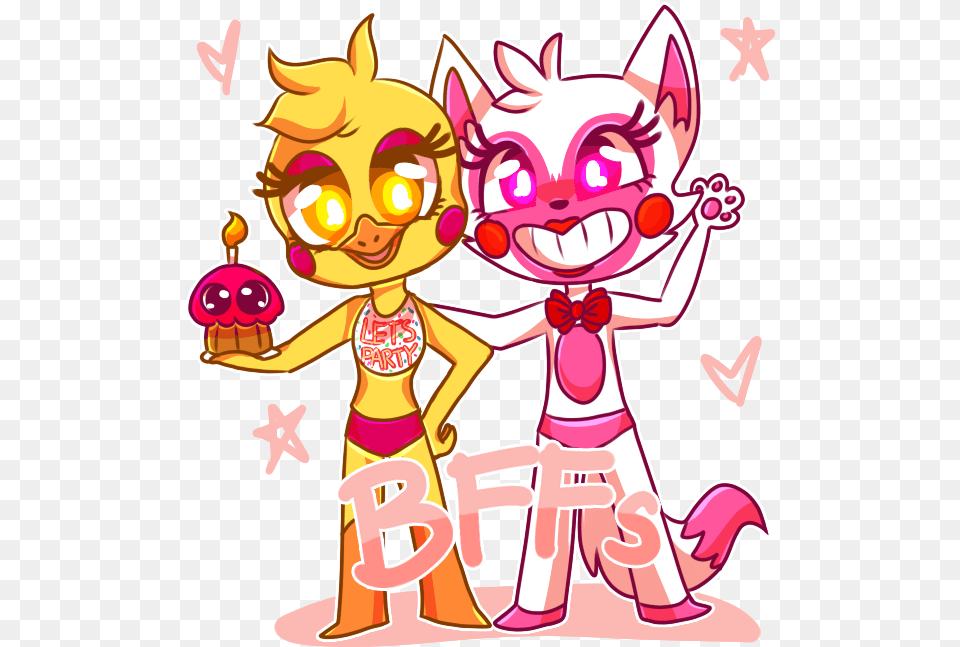 Fnaf Mangle And Chica, Book, Comics, Publication, Baby Free Png Download