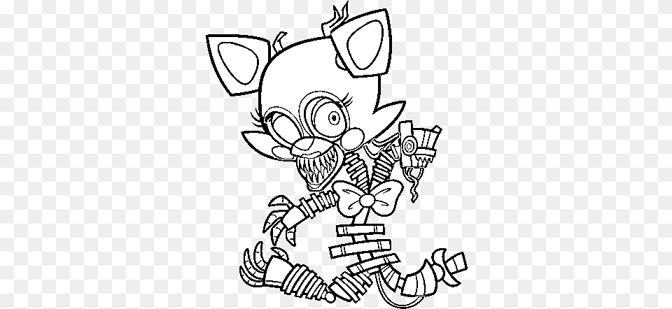Fnaf Mangle Coloring Pages Five Nights At Freddy39s Mangle Coloring Pages, Art, Baby, Drawing, Person Free Png