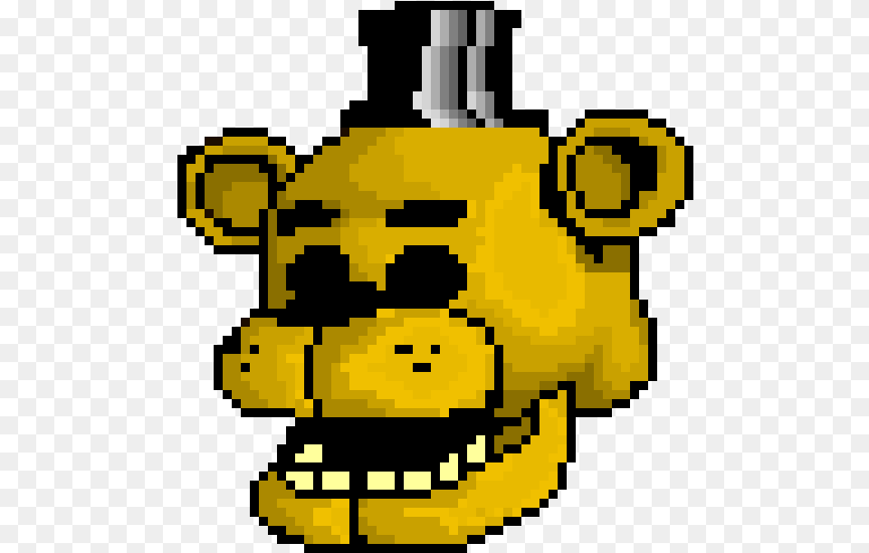 Fnaf Minecraft Pixel Art Freddy, Bulldozer, Machine Png Image