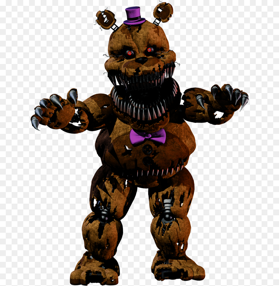 Fnaf Nightmare Fredbear Fnaf 4 Fredbear, Animal, Dinosaur, Reptile Free Transparent Png